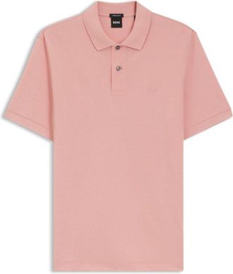 BOSS Pallas polo shirt in cotton piqu&eacute; with embroidered logo