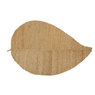 Maisons du monde Alfombra tejida de yute con forma de hoja 120 x 180