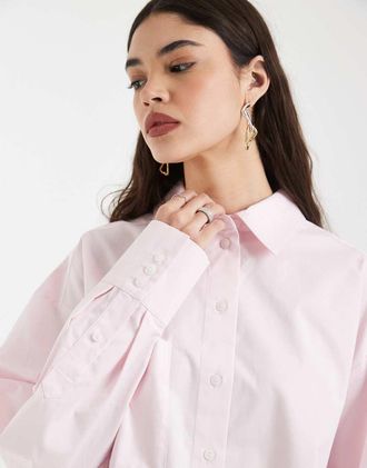 & Other Stories Camicia corta squadrata rosa