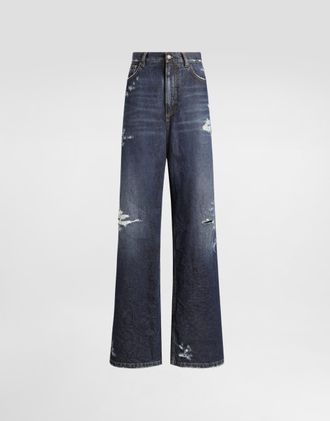 Dolce & Gabbana Denim Trousers - Woman Denim And Jeans Multi-colored 40