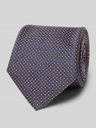 Altea Krawatte aus reiner Seide mit Label-Detail in Marine, Gr&ouml;&szlig;e 1