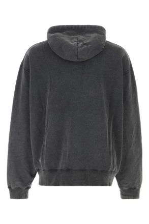Balenciaga Washed Black-White T Cotton Felpe Black/white Sweater