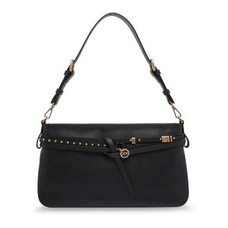 Pinko Schoudertas - Dames - Schoudertassen - Zwart - ONE Size - Leer - Tassen