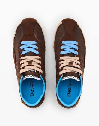 Desigual Sneakers sportive r&eacute;tro marroni-Marrone