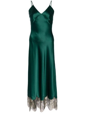 Gilda & Pearl V-neck maxi dress - Green