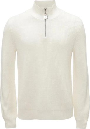 J.W.Anderson Turtlenecks, female, Beige, XL, High-neck Merino Wool Jumper