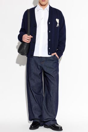 Ami Cotton Shirt, Mens, White