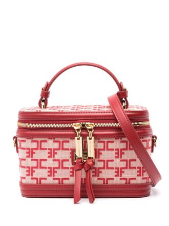 Elisabetta Franchi Trousse make up con stampa - Rosa
