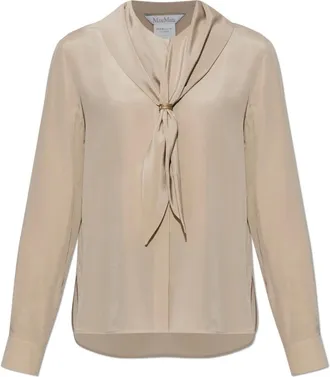Max Mara Mujer, Blusas y Camisas, Beige, Talla: S