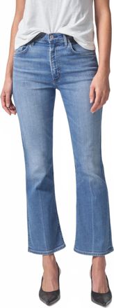 Citizens Of Humanity Isola Cropped Boot Cut Jeans In Splendor/medium Indigo