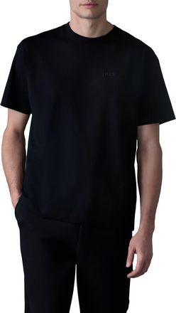 Mackage TEE-R Silicone Logo Organic Cotton T-Shirt in Black at Nordstrom, Size Xx-Large