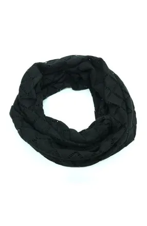 Portolano Cashmere and Silk loop scarf in Black at Nordstrom