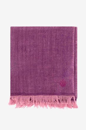 Pink Maharani Schal aus Kaschmir Double Weave