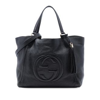 Gucci Tweedehands Medium Leren Soho Cellarius Tote
