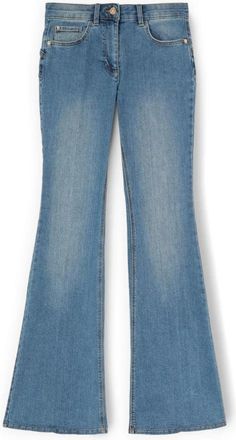 Motivi Flare Jeans - Dames - Flared Jeans - Blauw - 2XL - Katoen - Jeans