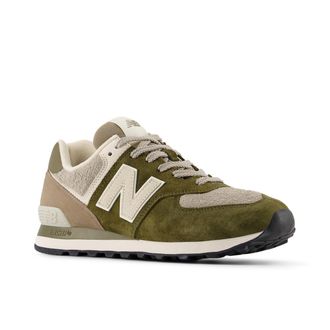 New Balance Sneaker NEW BALANCE 574, Damen, Gr. 38,5, woodland, bis, Synthetik, Textil, Schuhe Sneaker