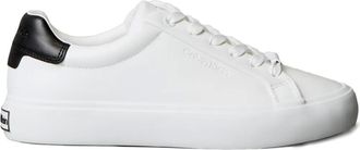 Calvin Klein lace-up panelled sneakers - White