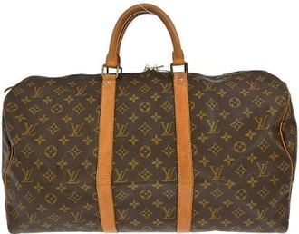 Louis Vuitton Vintage, unisex, Bruin, ONE Size, Pre-owned Weekendtas