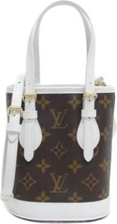 Louis Vuitton Pre-owned Handbags, female, White, Size: ONE SIZE Pre-owned Canvas shoulder-bags