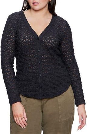 Sanctuary Dreamland Button-Up Top in Black at Nordstrom Rack, Size 1 X