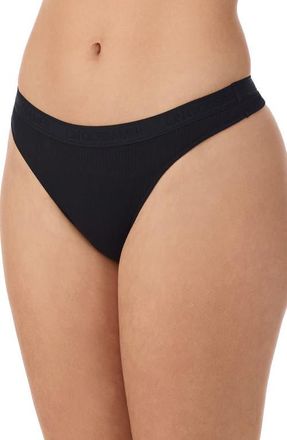 OnGossamer Cabana Rib Hip-G Thong in Black at Nordstrom, Size Medium