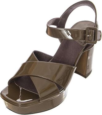 Jeffrey Campbell Platte Sandalen - Dames - Sandalen met hakken - Bruin - 40 EU - Leer - Schoenen