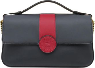 Fendi Pre-owned Fendi Bicolor Leather Double F Baguette Satchel Ladies CYTO3A7WV0J9E2KQ