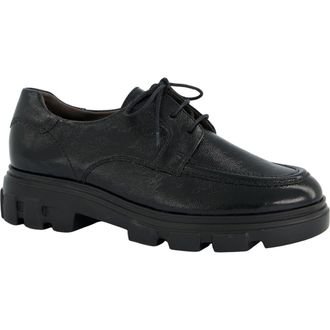 Paul Green Char Oxford in Black Crinkled Patent at Nordstrom, Size 7.5Us