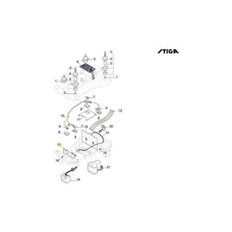 STIGA Sports Original Stiga G1200 Robot Cortac&eacute;sped Carrete Tarjeta 122720214/1