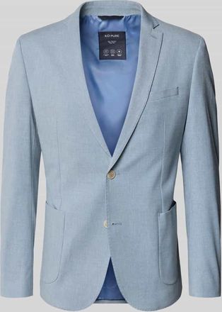 s.Oliver Black Label Slim Fit Sakko mit Baumwoll, Viskose und Leinen-Anteil in Hellblau, Gr&ouml;&szlig;e 102