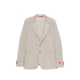 Isaia Houndstooth-pattern Blazer