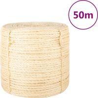 OEM Cuerda 100% Sisal 6 Mm 50 M - Crezuo