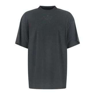 Gucci Oversized T-shirt van stretchjersey - Heren - Tops - Zwart - Maat: S Jersey