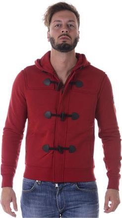 Armani Jeans Hoodies - Heren - Vesten met rits - Rood - S - Katoen - Hoodies & sweatvesten
