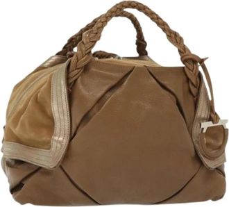 Ferragamo Pre-owned Handbags, female, Brown, Size: ONE SIZE Pre-owned Leather handbags