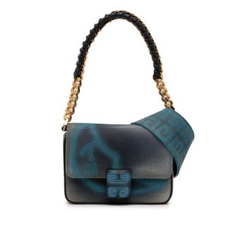 Givenchy Pre-owned Givenchy Chito Small 4G Graffiti Effect Canvas and Leather Satchel Ladies 1W7H7420A199Y8UU