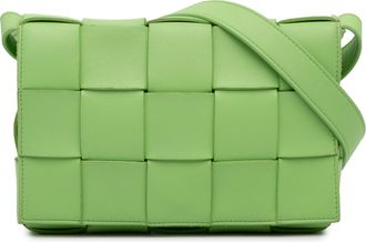 Bottega Veneta Pre-owned Womens Padded Cassette Woven Bag - Mint Leather - One Size