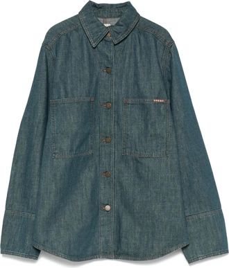 SOEUR Camicia con tasche applicate e bottoni - Blu