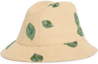 Longchamp Embroidered Bucket Hat in Khaki at Nordstrom Rack