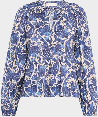 Ulla Johnson Brea Long-Sleeve Blouse