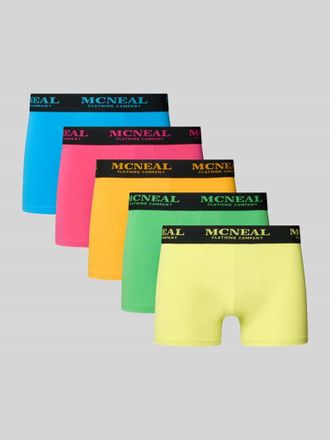 Mc Neal Slim Fit Trunk mit Logo-Detail im 5er-Pack in Neon Gruen, Gr&ouml;&szlig;e XXL