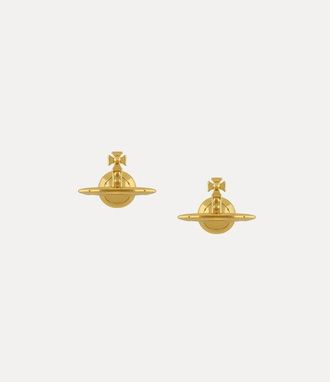 Vivienne Westwood Solid Orb Earrings Gold Swarovski Crystals Women