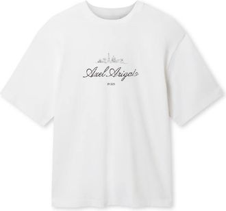 Axel Arigato Paris Sky T-Shirt - Heren - T-shirts - Wit - XL - Katoen - Tops