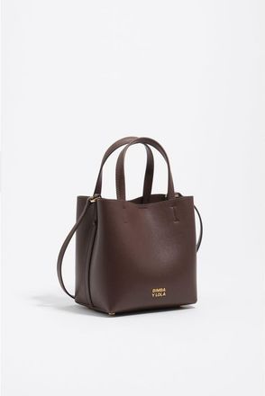 Bimba & Lola Chihuahua Leather Bag in Chocolate at Nordstrom