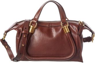 Chlo&eacute; Paraty 24 Small Leather Shoulder Bag