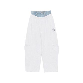 Alexander Wang Layered-waistband Slash-detail Track Pants