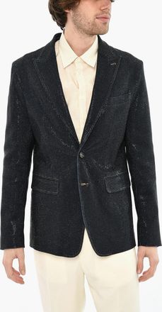 Dsquared2 Blazer a 2 Bottoni con Strass All-Over Dsquared2