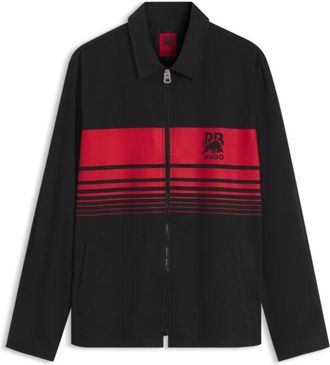 HUGO BOSS x RB zippered shirt with bull motif