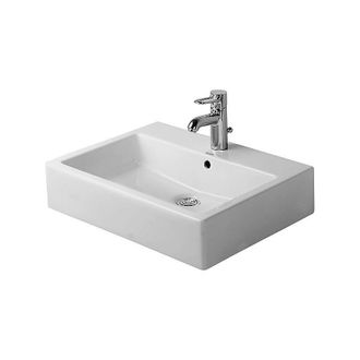 Duravit Duravit - Lavabo Vero 600mm, Con Rebosadero, Con Banco De Toma De