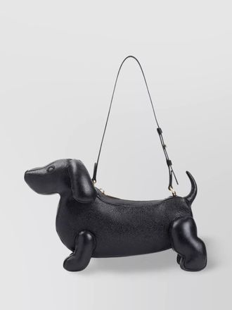 Thom Browne pebbled calf leather dog-shaped shoulder bag
